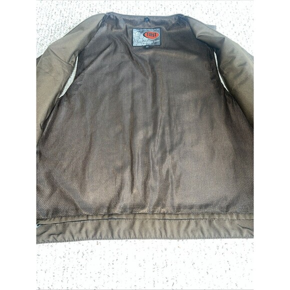 First Classics Men’s Brown 100% Leather Riding Motorcycle Vest 3X - Picture 3 of 11